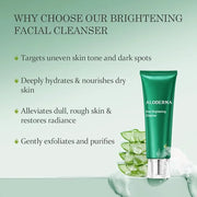 Aloderma Essential Aloe Brightening Skin Care Set - 4 Pieces - Gel, Cleanser, Toner, Cream - Product Image