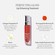 HydroPeptide Perfecting Gloss | Lip Enhancing Treatment, Long-Lasting Volume and Hydration, Santorini Red, 0.17 Ounce - Pr...