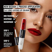 Dermacol NEW 16-Hour Lip Colour, Highly Pigmented Glossy Lip Stain, Two-Phase Lip Plumper Gloss, Kissproof Lip Makeup Prod...