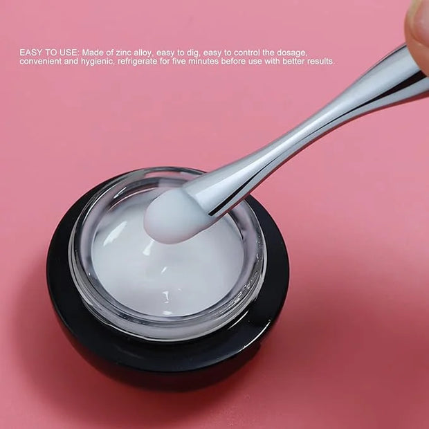 Eye Cream Applicator Tool,Metal Eye Cream Applicator Roller Wand Stick, Silver Zinc Alloy Eye Cream Spatula Scraping Massa...