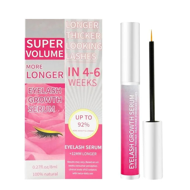 Eyelash Growth Serum - Natural & Nourishing Formula for Longer, Thicker Lashes with Peptides & Biotin | Safe for Sensitive...