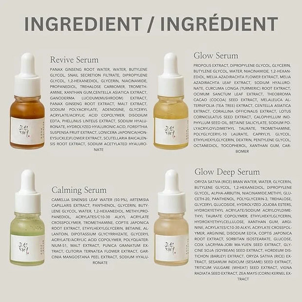 Beauty of Joseon Hanbang Serum Discovery Kit Gift Set Moisturizing Tester Travel Size Mini Korean Skincare 0.3 Fl.Oz 10ml ...
