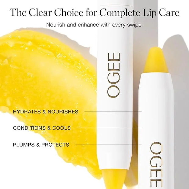 Ogee Sculpted Lip Oil - Lip Stain Made with 100% Organic Coconut Oil, Jojoba Oil, and Vitamin E - Best as Lip Balm or Over...