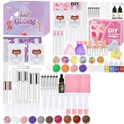 Lip Gloss Making Kit, Make Your Own Lip Gloss Kit, DIY Lip Gloss Making Supplies, Moisturizing Glitter Lip Kit Lipgloss Ma...