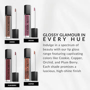 Flori Roberts Mineral Base Lip Shine, Vibrant Lip Gloss Makeup for Women of Color or Deeper Skin Tones, Non-Sticky, Long W...