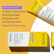 Acure Brightening Day Cream - Radiant Skin Day Cream with Cica & Argan Oil - Moisturizes, Evens Tone - 100% Vegan Formula ...