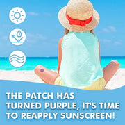 48Pcs White UV Stickers for Sunscreen,Sun Cream Stickers to Reapply,Waterproof UV Detection Stickers,UV Detection Reminder...