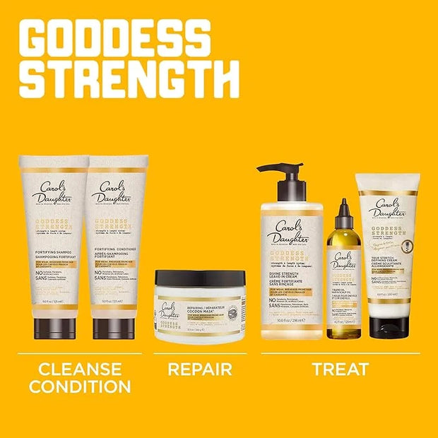 Carol's Daughter Goddess Strength Repairing Cocoon Hydrating Hair Mask for Waves, Coils and Curls, Hair Treatment With Cas...