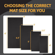 High Density Home Gym Treadmill Exercise Bike Equipment Mat 1/4" Thick, - Product Image