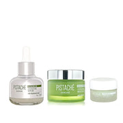 Pistaché Skincare Pistachio Oil Ultimate Face Trio Set + Eye Cream, Hyaluronic Acid Face Serum & Face Moisturizer + Hydrat...