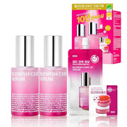 ISOI Blemish Care Up Serum Triple Set, Korean Skin Care for Glass Skin Radiance, Includes 2 Full Size & 1 Refill Serums, E...