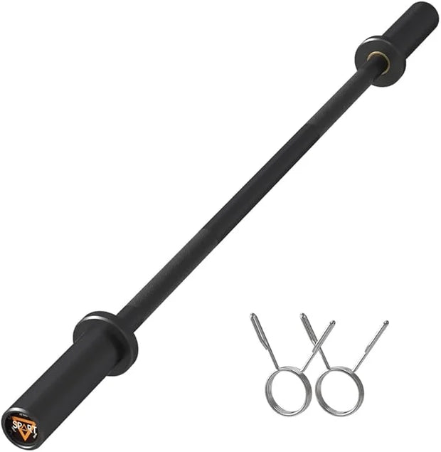 4FT Olympic Barbell Bar 47Inch Straight 2 Collars, 500Lbs Capacity 2 Inch - Product Image