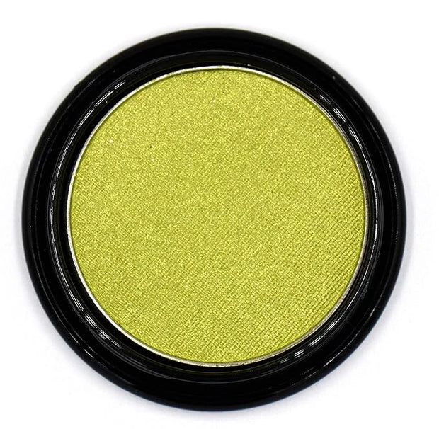 Chartreuse Bright Neon Yellow Green Shimmer Pressed Powder Single Vegan Eyeshadow; Talc, Paraben & Cruelty Free - Product ...