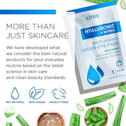 AZURE Hyaluronic & Retinol Anti Aging Under Eye Pads- Moisturizing & Rejuvenating Eye Mask Patches - Reduces Fine Lines, W...