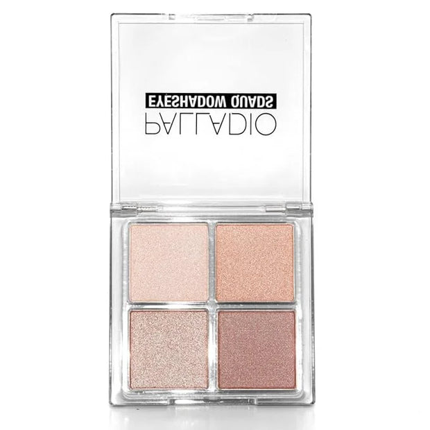 Palladio Eyeshadow Quads, Velvety Pigmented Blendable Matte, Metallic and Shimmer Finishes, Creamy Formula, Four Way Quad ...