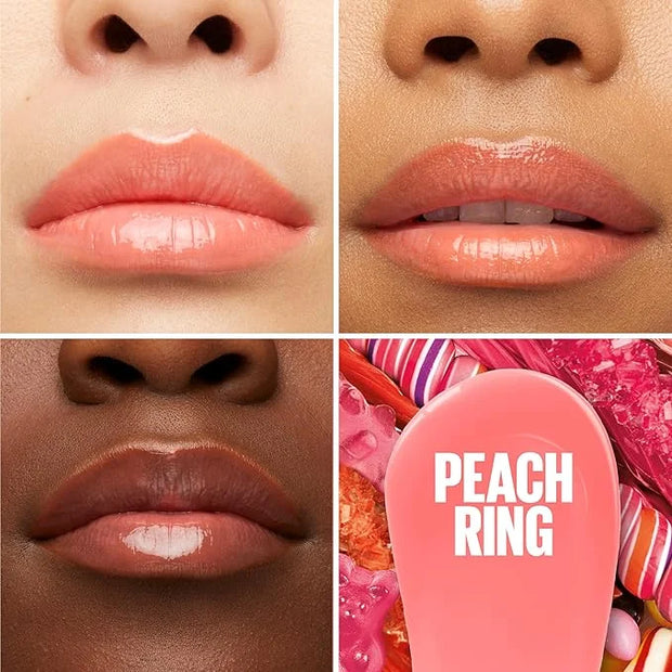 Maybelline New York Lifter Gloss Hydrating Lip Gloss with Hyaluronic Acid, Peach Ring, Sheer Peach, 1 Count - Product Image