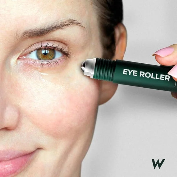 Wolf Project Under Eye Roller - Korean Beauty, with Caffeine, Vitamin C and Peptides - Energizing Serum for Dark Circles a...