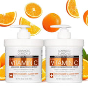 Advanced Clinicals Vitamin C Cream Visibly Brightening Body Lotion | Vitamin C Moisturizer Skin Care Body Cream For Women ...