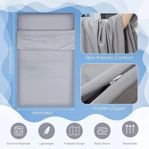 Irenare 2 Pcs Self Tanning Sleep Sack Self Tanning Sheets Protector Self Tan Sleep Bag Protect Sheets from Self Tanner Tra...