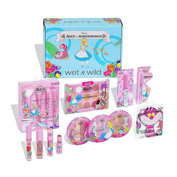 wet n wild Alice in Wonderland PR Box - Makeup Set with Versatile Brushes, Buildable & Blendable Palettes, Vibrant Colors,...