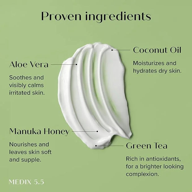 MEDIX 5.5 Coconut Oil Lotion W/ Manuka Honey Cream Skin Care Face Moisturizer & Body Cream | Firming Coconut Oil For Skin ...