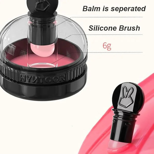 1 PC Macaron Canned Lip Essence High Glossy Lip Jelly, Mirror Effect Lip Glaze Mirror Effect Lip Balm, Moisturizing & Plum...