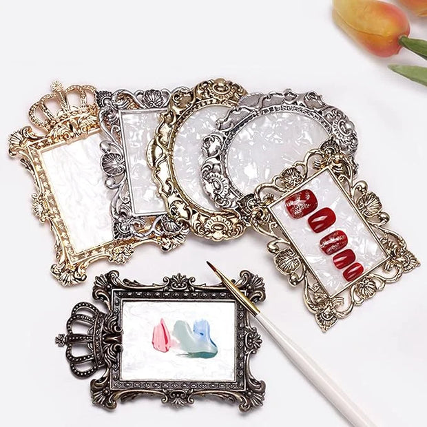 2pcs Resin Nail Art Palette, Nail Art Painting