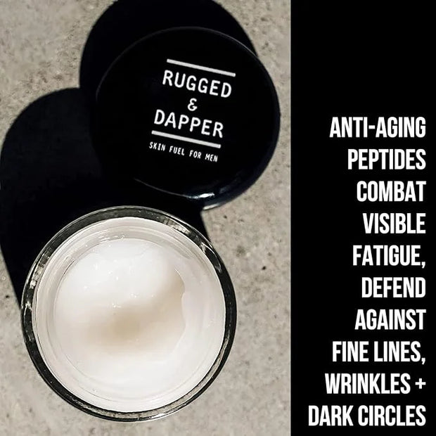RUGGED & DAPPER Premium Men's Eye Cream | Age Defense for Dark Circles, Wrinkles & Puffy Eyes | Unscented | Hyaluronic Aci...