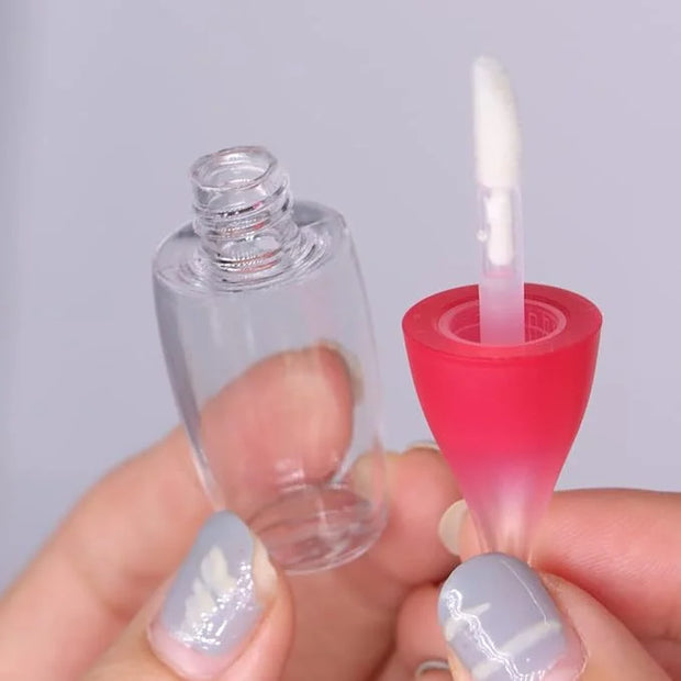 FZBNSRKO Lip Gloss Tubes, 10pcs 8ml Empty Refillable Bottles, Wineglass Shaped Containers for Women Girls, Reusable, Porta...