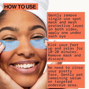 Pacifica Undereye Spot Serum Mask – Bright Eye Vitamin C Mask for Dark Circles & Hydration, Brightening Under Eye Treatmen...