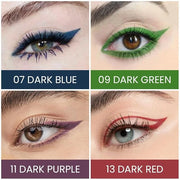 Kaely 4Pcs Dark Blue Green Purple Red Gel Eyeliner Pencil,Cream Waterproof Smudge Proof Eye Liner,Halloween Makeup,Eye Bla...