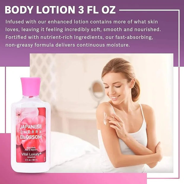 Bath & Body Care Travel Set - Home Spa Set with Body Lotion, Shower Gel and Fragrance Mist, Personal Body Care Travel Set ...