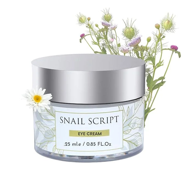 Snail Script Eye Cream, Snail Mucin Black Snail Repair lotion for Face Korean SkinCare Snail Moisturizer Hyaluronic Acid V...