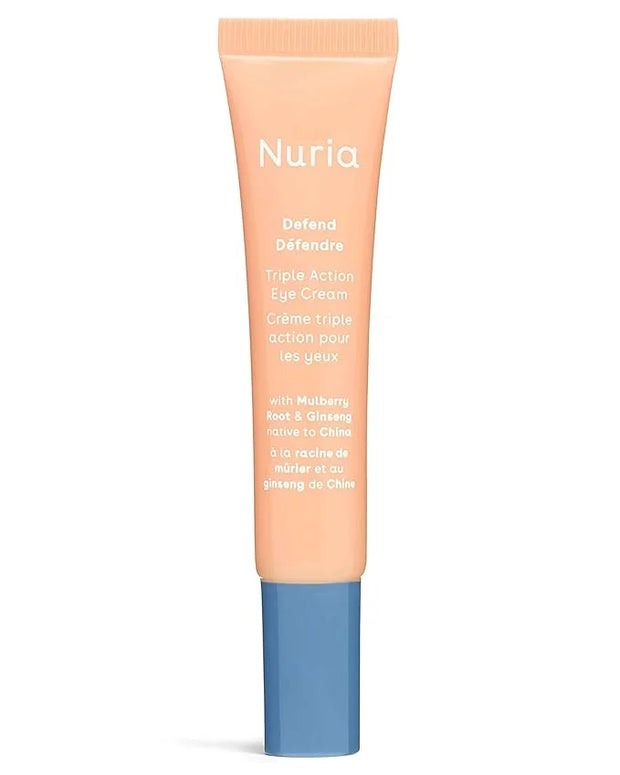 Nuria - Defend Triple Action Eye Cream for Dark Circles, Puffiness and Fine Lines, Nourishing Under Eye Cream with Ginseng...
