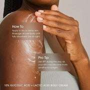 Advanced Clinicals 10% Glycolic Acid + Lactic Acid Lotion Exfoliant Moisturizing Cream With Hyaluronic Acid Moisturizer | ...
