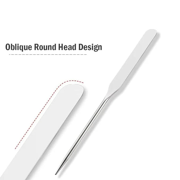 Foundation Spatula, 3-Pack Acrylic Nail Art Palette Oblique