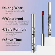 LANGMANNI 2 Colors Long-Lasting Peel Off Lip Liner Set, Waterproof & Smudge-Proof Matte Lip Liners Gift Makeup For Girls (...