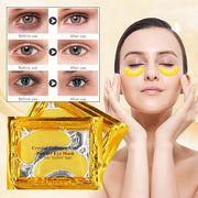 32 Pairs Lip Masks with Eye Mask, 24K Collagen Under Eye Patches for Dark Circles and Puffy Eyes, Reduce Lip Wrinkles, Ant...