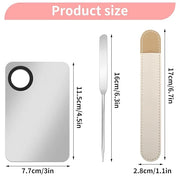 Foundation Spatula Set - Stainless Steel Makeup Mixing