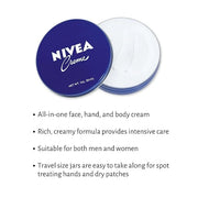 TINY SEED 6-Pack Travel Kit: Creme 1 oz Travel Size Tins. Cream Moisturizer for Face, Hands, and Body. Includes Compliment...