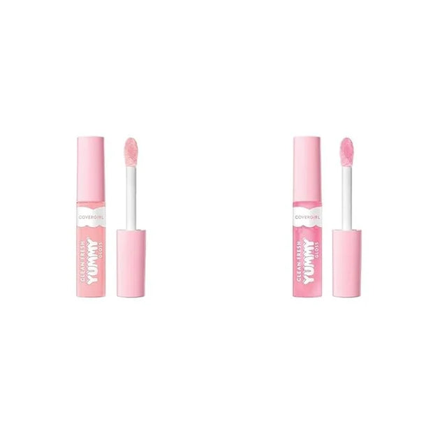 COVERGIRL Clean Fresh Yummy Gloss Lip Gloss 2-Pack - Coconuts About You & Sugar Poppy Sheer Shades - Product Image