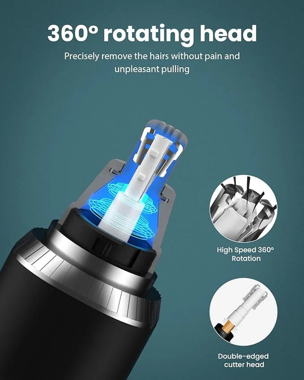 Ear & Nose Hair Trimmer with LED Display for Men Women,Painless USB Rechargeable Eyebrow & Facial & Nose Hair Trimmer Clip...