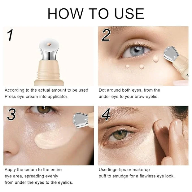 Mineral Eye Cream for Sunscreen, 3-in-1 Anti-Aging Eye Cream,Filter Phone Blue Light for Dark Circle and Fine Lines,15ML(#...