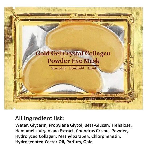 Under Eye Patches - 30 Pairs 24K Gold Moisturizing Under Eye Mask, Anti Aging Collagen Eye Masks Skincare Eye Patches for ...