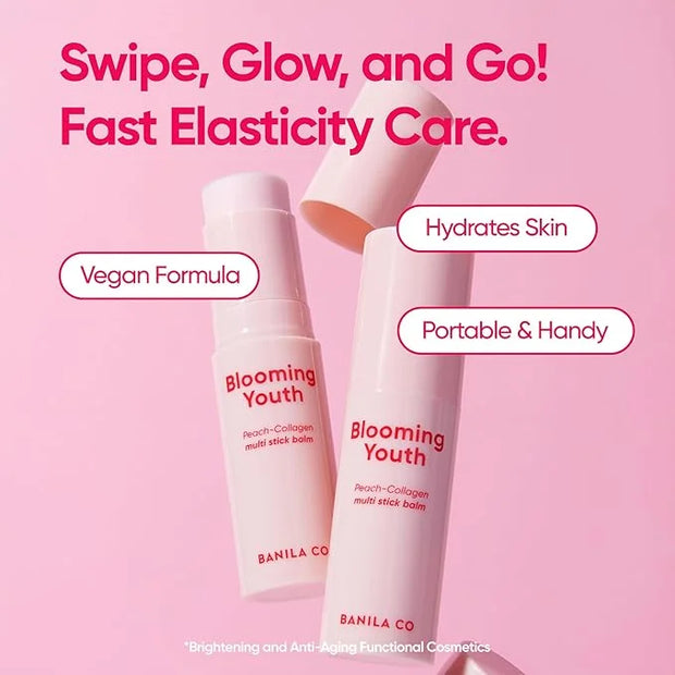BANILA CO Blooming Youth Multi-balm Stick | All-in-one Hydrating Lip, Face and Neck Cream | Daily Moisturizer Make up Base...