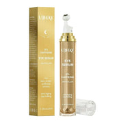 5% Caffeine Eye Cream, Under Eye Serum for Dark Circles, Puffiness & Wrinkles Fine Lines, Eye Roller Serum with 360° Massa...