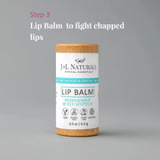J&L Naturals Simple Skin Regimen Kit With Cleansing Bar, Face Salve, Konjac Sponge, Lip Balm | For Oily, Dry, Mature, and ...