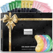 Under Eye Patches (28 Pairs), 4 Colors Eye Masks Gift Set for Dark Circles Puffy Eyes, Undereye Bags and Wrinkles Puffines...
