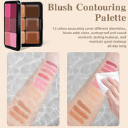 12 Colors Color Correcting Concealer Foundation Palette, Cream