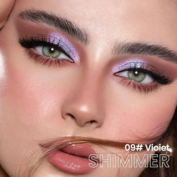 evpct Violet Shimmer Cream Eye Shadow Brightener Sticks Set for Eyes, Violet Shimmery Matte Pencil Eye shadow Applicator S...